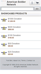 Mobile Screenshot of donatenow.americansoldiernetwork.org