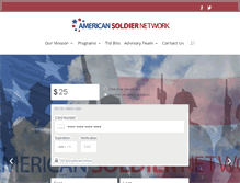 Tablet Screenshot of americansoldiernetwork.com